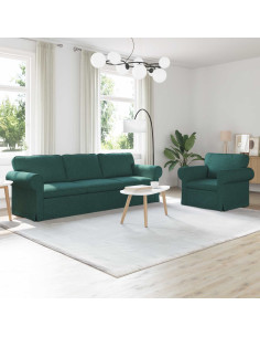 Divano 2 pcs Verde Scuro