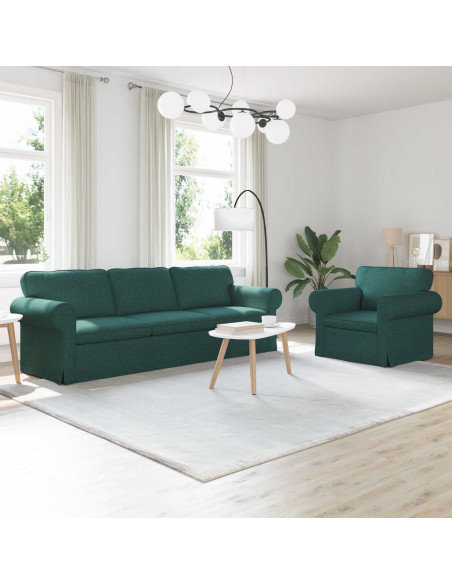 Divano 2 pcs Verde Scuro