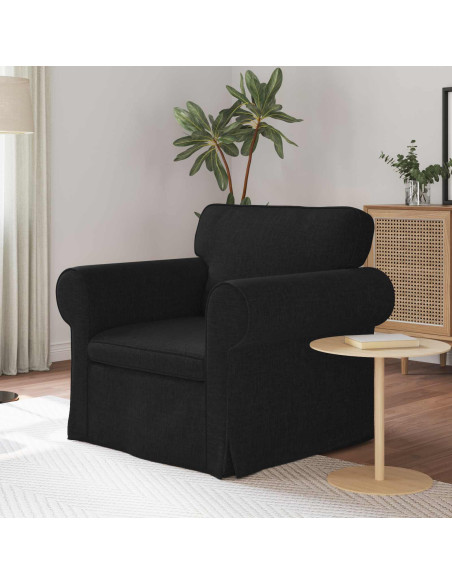 Divano Nero Dimensioni complessive: 95 x 82 x 80 cm (L x P x A)