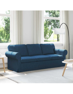 Divano Blu Dimensioni complessive: 215 x 82 x 80 cm (L x P x A)