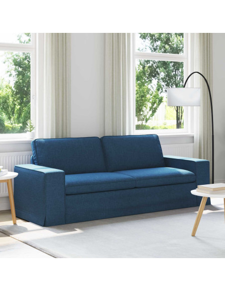 Divano Blu Dimensioni complessive: 222 x 80 x 82 cm (L x P x A)