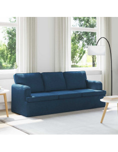 Divano Blu Dimensioni complessive: 201 x 80 x 85 cm (L x P x A)
