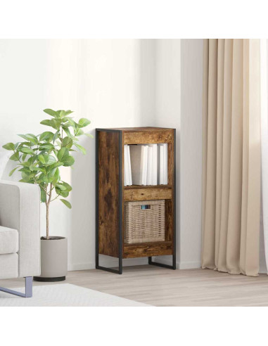 Armadio per Libri Quercia Fumosa 80 x 30 x 155 cm