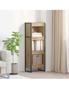 Armadio per Libri Rovere Artigianale 80 x 30 x 155 cm