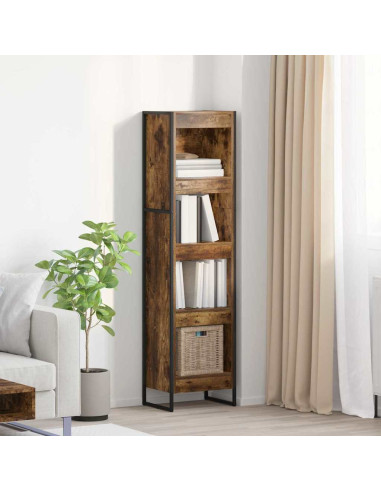 Armadio per Libri Quercia Fumosa 80 x 30 x 155 cm