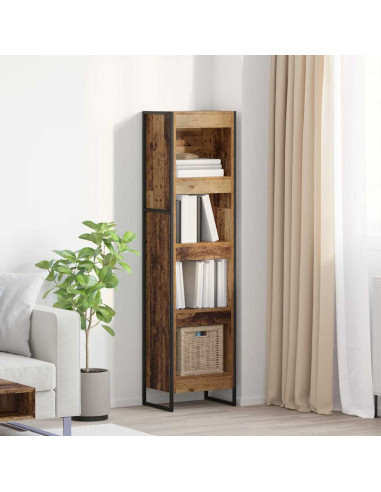 Armadio per Libri Legno vecchio 80 x 30 x 155 cm