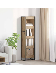 Armadio per Libri Rovere Artigianale 80 x 30 x 155 cm