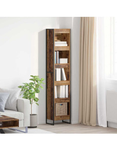 Armadio per Libri Legno vecchio 80 x 30 x 155 cm