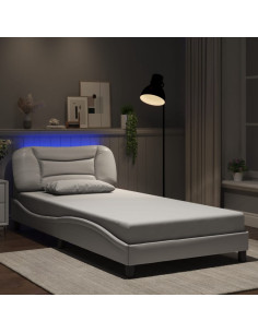 Giroletto con LED senza Materasso Hvar Bianco 100x203 cm