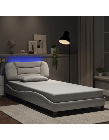 Giroletto con LED senza Materasso Hvar Bianco 100x203 cm