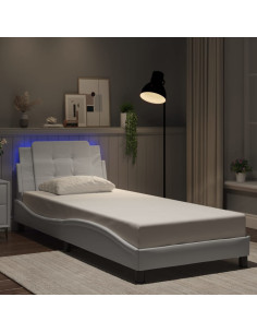 Giroletto con LED senza Materasso Zadar Bianco 100x203 cm