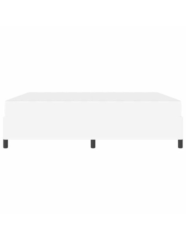 Struttura del letto con materasso Bianco 180 x 200 cm Tessuto