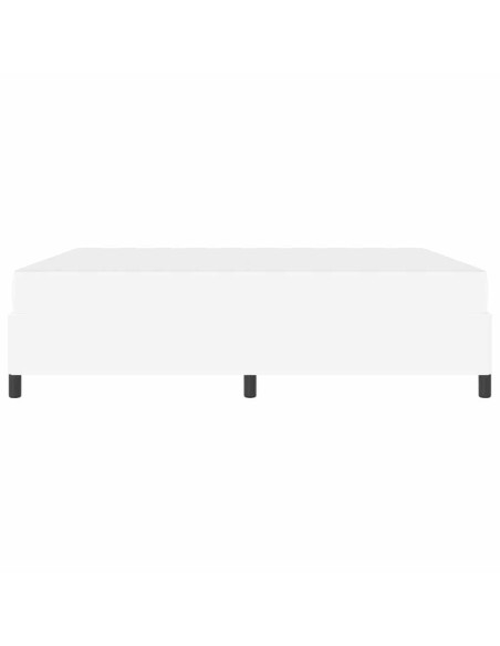 Struttura del letto con materasso Bianco 180 x 200 cm Tessuto