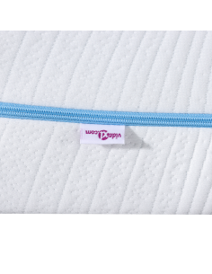 Materasso Bianco 90 x 200 cm Tessuto Jacquard