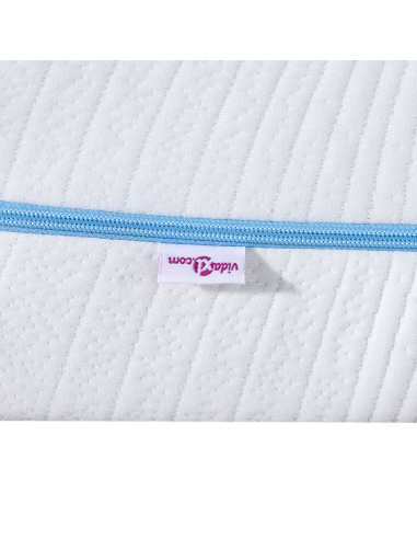 Materasso Bianco 100 x 200 cm Tessuto Jacquard