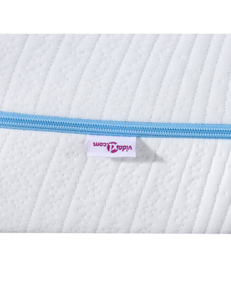 Materasso Bianco 100 x 200 cm Tessuto Jacquard