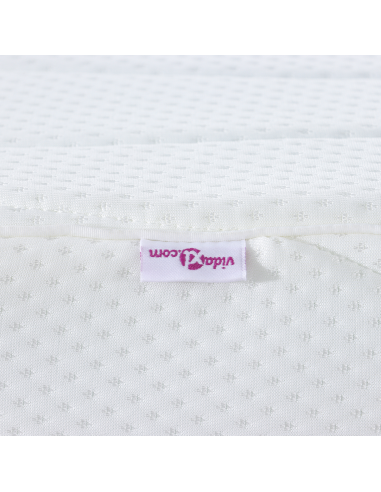 Materasso Bianco 70 x 200 cm Tessuto Jacquard