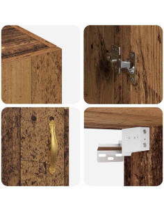 Armadietto a muro Legno vecchio 69,5 x 34 x 90 cm