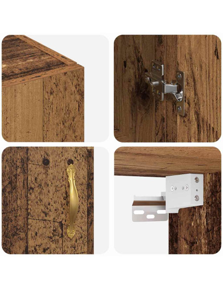 Armadietto a muro Legno vecchio 69,5 x 34 x 90 cm