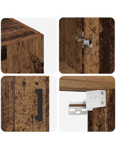 Armadietto a muro Legno vecchio 69,5 x 34 x 90 cm