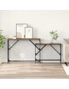 Tavolo consolle 2 pcs Legno vecchio 100 x 28 x 75 cm