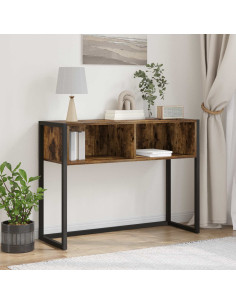 Tavolino Quercia Fumosa 100 x 36 x 75 cm Legno multistrato