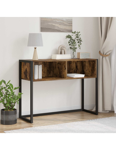 Tavolino Quercia Fumosa 100 x 36 x 75 cm Legno multistrato