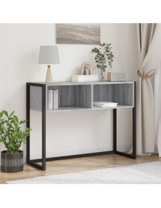 Tavolino Grigio Sonoma 100 x 36 x 75 cm Legno multistrato