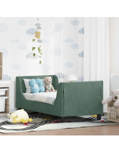 Struttura letto per bambini con testata Verde Mare 70 x 140 cm