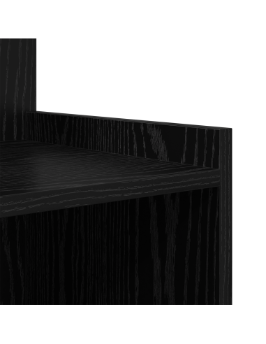 Armadio da Notte 2 pcs Rovere Nero 40 x 35 x 60 cm