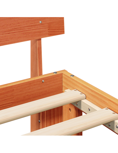 Struttura del letto Marrone cerato 90 x 200 cm Pino massello