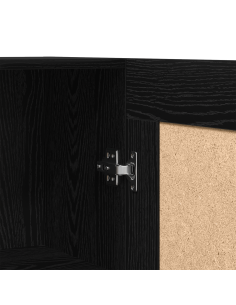 Armadio per Libri Rovere Nero 82,5 x 30,5 x 185 cm