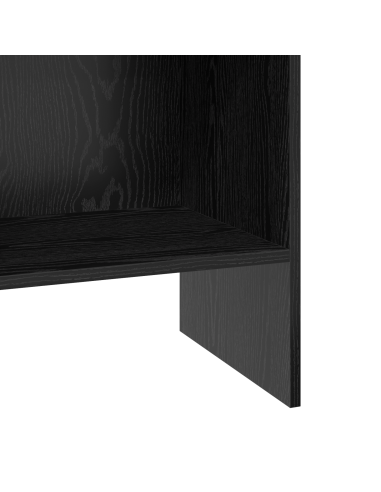 Armadio per Libri Rovere nero 40 x 35 x 180 cm