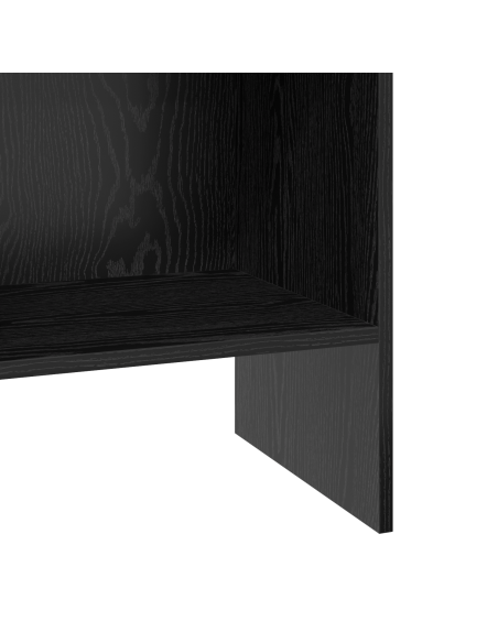 Armadio per Libri Rovere nero 40 x 35 x 180 cm