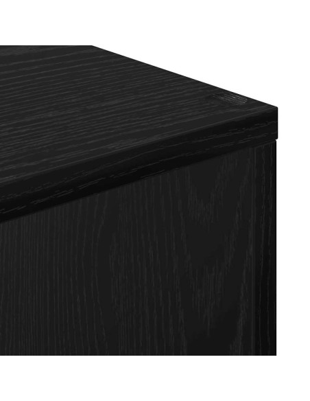 Armadio per Libri Rovere Nero 69,5 x 29 x 69,5 cm