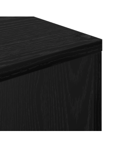 Armadio per Libri Rovere Nero 70 x 24 x 129 cm