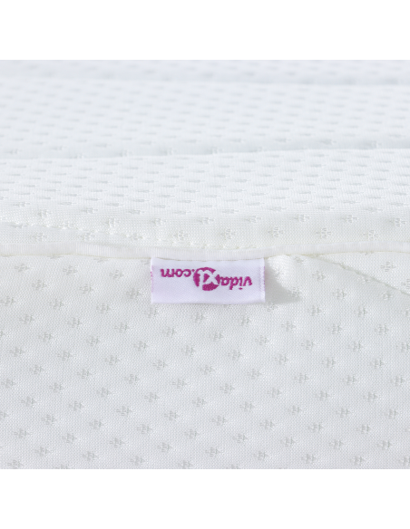 Materasso Bianco 90 x 190 cm Tessuto Jacquard