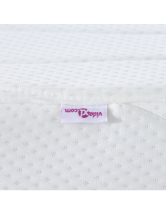 Materasso Bianco 90 x 200 cm Tessuto Jacquard