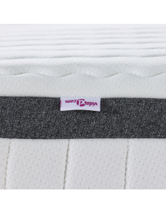 Materasso Bianco e Grigio 70 x 200 cm Molla Bonell