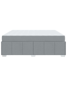 Struttura del letto Grigio chiaro 180 x 200 cm Tessuto