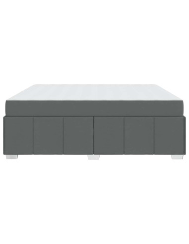 Struttura del letto Grigio scuro 180 x 200 cm Tessuto