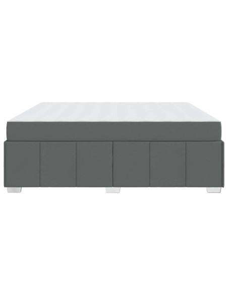 Struttura del letto Grigio scuro 180 x 200 cm Tessuto