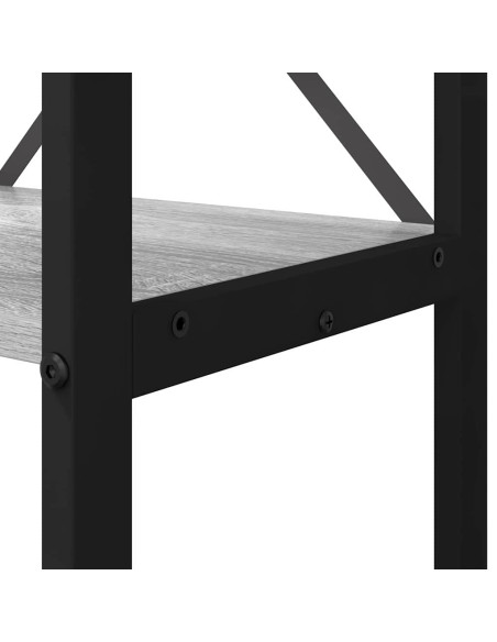 Libreria Grigio sonoma 60 x 30 x 155 cm Legno multistrato