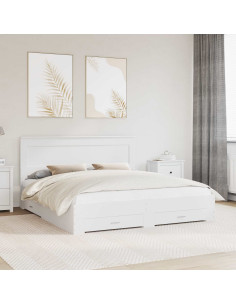 Struttura del letto con cassetto con testiera Legno multistrato