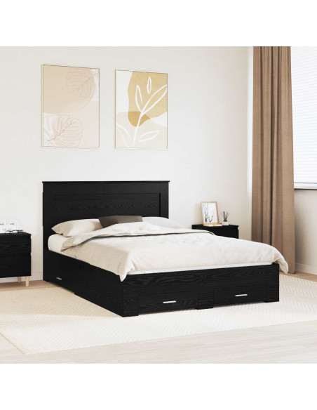 Struttura del letto con cassetto con testiera Legno multistrato