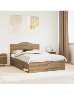 Struttura del letto Rovere Artigianale 140 x 200 cm