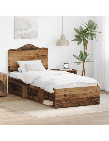 Struttura del letto Legno vecchio 90 x 190 cm Pino massello