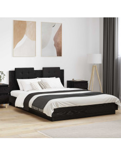 Struttura letto con testata Rovere artigianale 140 x 200 cm