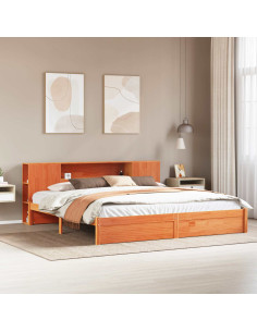 Struttura del letto con testiera contenitore con testiera 2 pcs