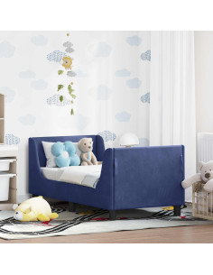 Struttura letto per bambini con testata Blu Polizia 70 x 140 cm